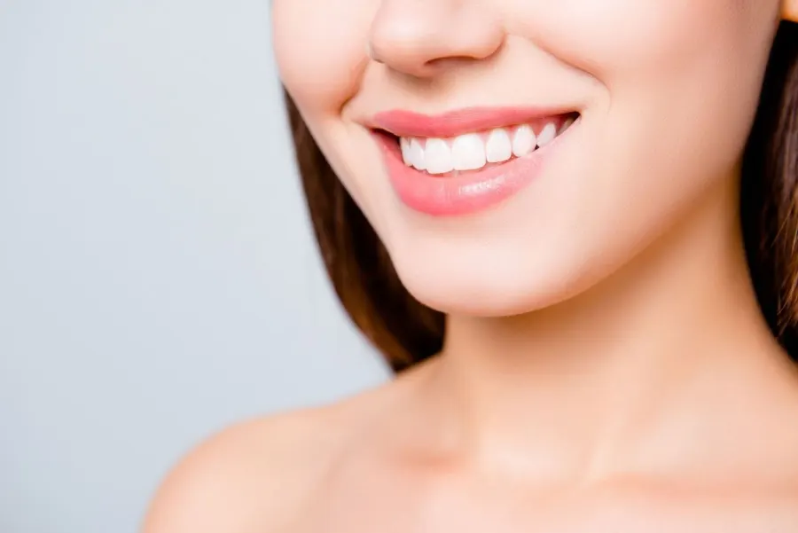 Close-up of a bright, healthy smile